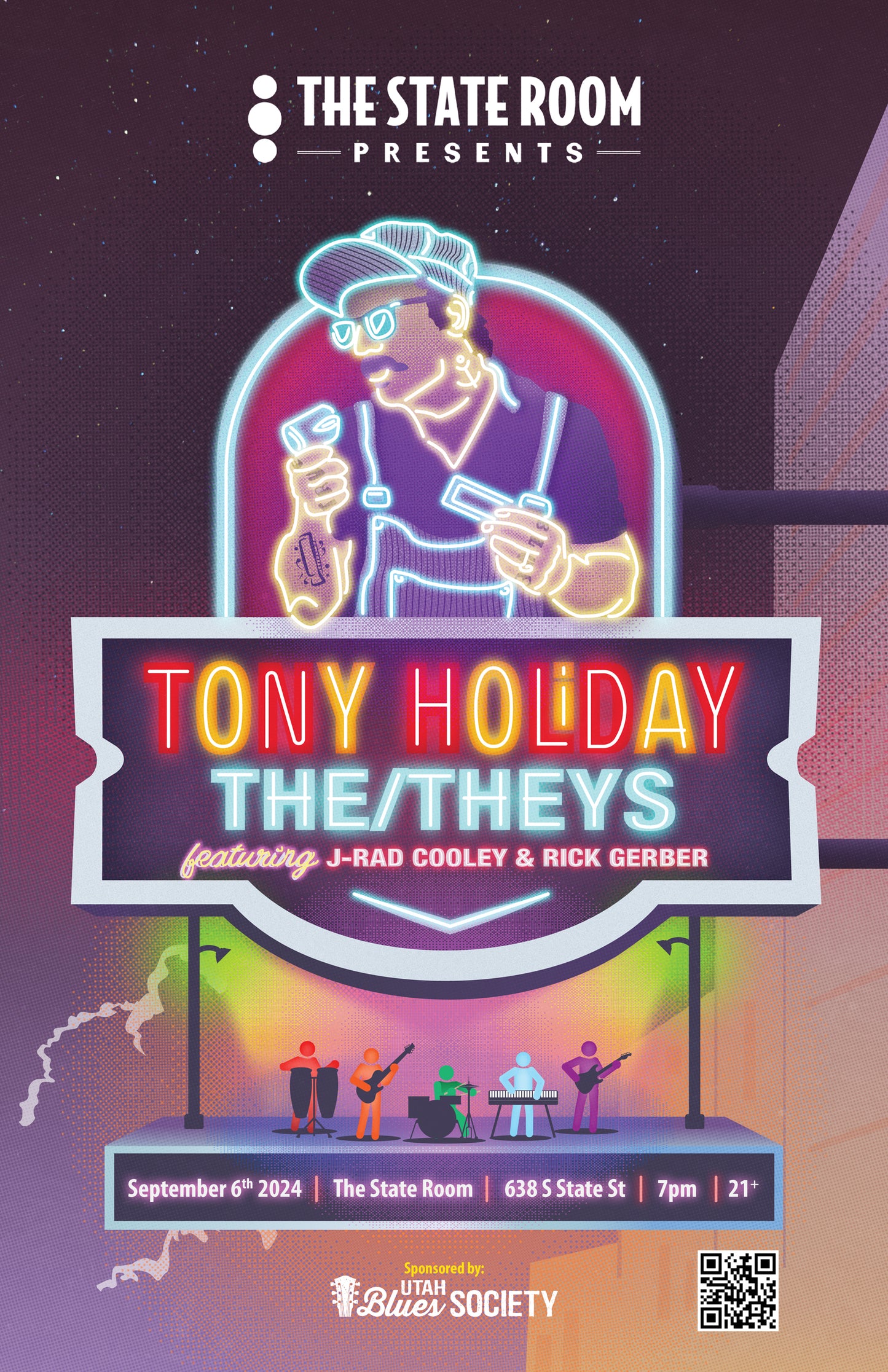 Tony Holiday & The/Theys Tickets @ State Room September 6th, 2024